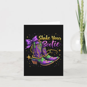 Shake Your Bootie Mardi Gras New Orleans Culture G Card