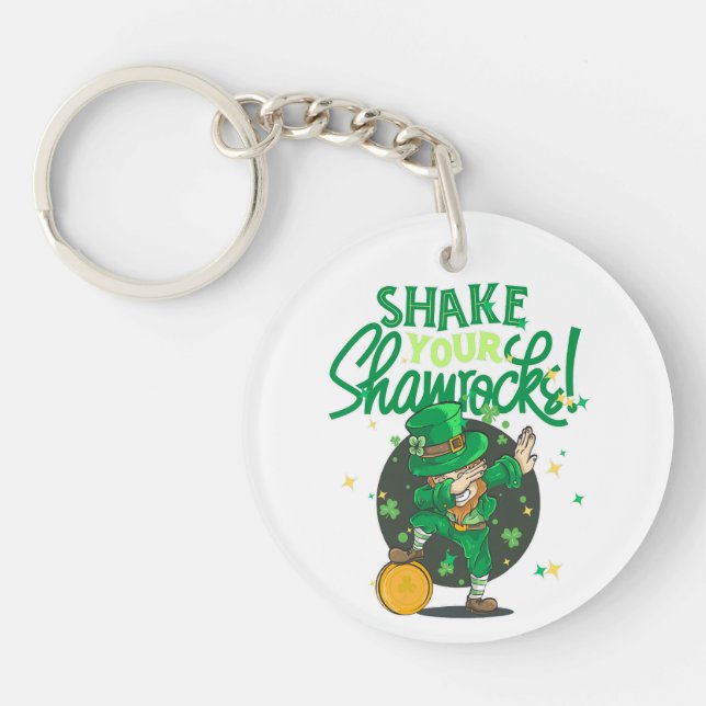 Shake your shamrock  key ring (Front)