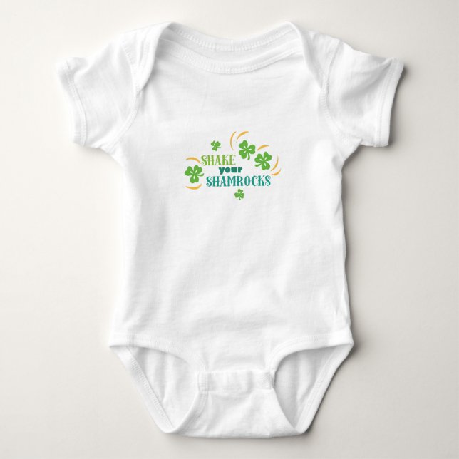 Shake Your Shamrocks Baby Bodysuit (Front)