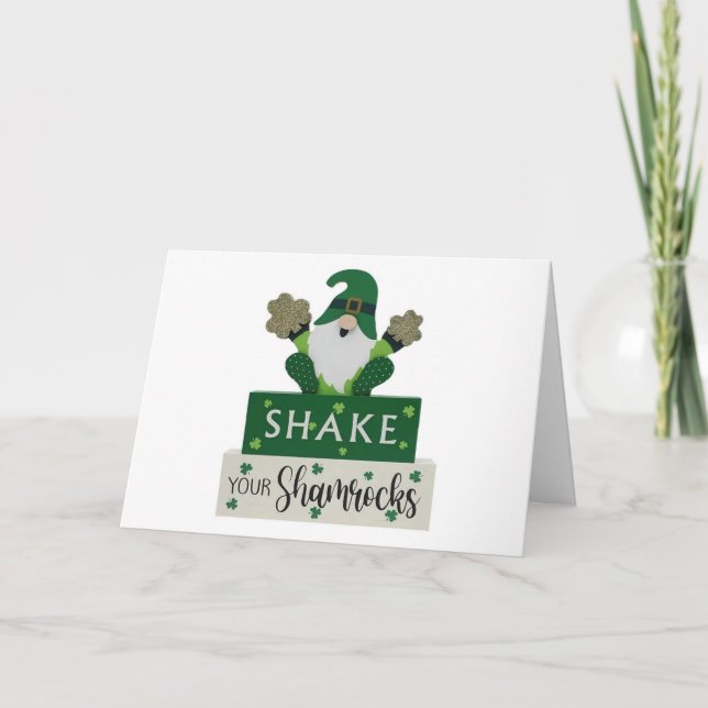 **SHAKE YOUR SHAMROCKS** CHRISTMAS HUMOR! CARD (Front)