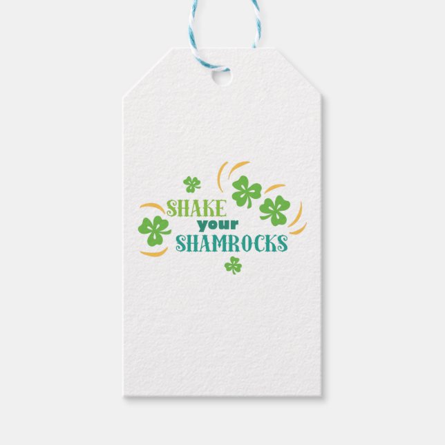Shake Your Shamrocks Gift Tags (Front)