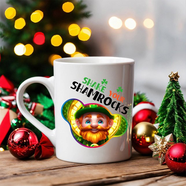 Shake Your Shamrocks - Irish Folklore Fest Two-Tone Coffee Mug (Creator Uploaded)