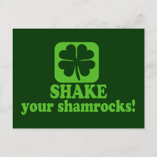 Shake Your Shamrocks Postcard