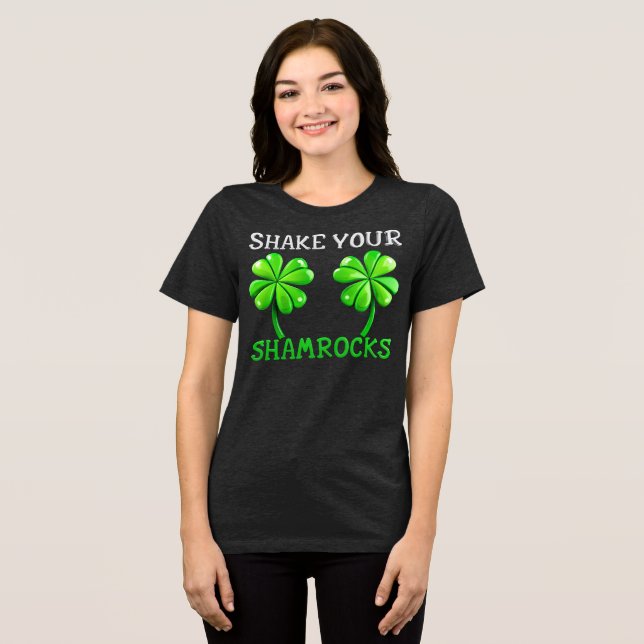Shake Your Shamrocks Tri-Blend Shirt (Front Full)
