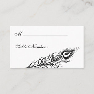 Shake your Tail Feathers Place Card (white)