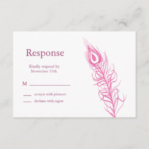 Shake your Tail Feathers RSVP 1 (fuchsia)