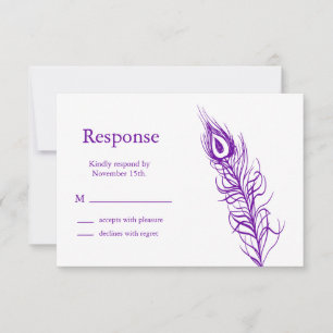 Shake your Tail Feathers RSVP 2 Card