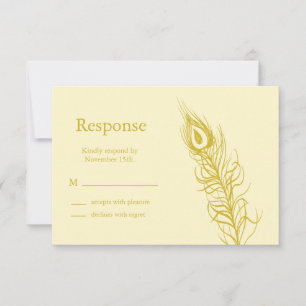 Shake your Tail Feathers RSVP (brown) Card