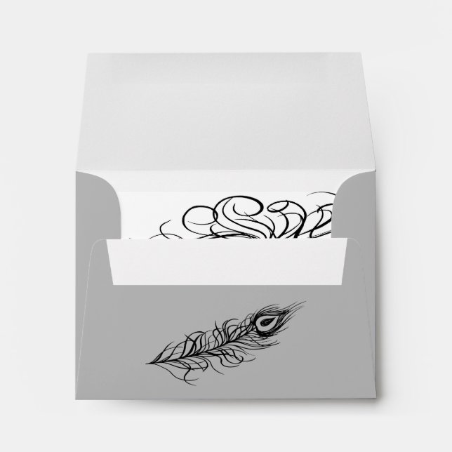 Shake your Tail Feathers RSVP Envelope (Back (Bottom))
