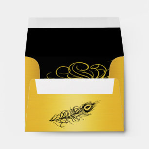 Shake your Tail Feathers Small Envelope (gold)
