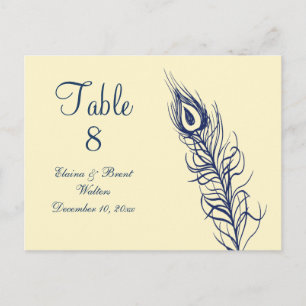 Shake your Tail Feathers Table Number Postcard