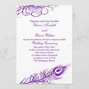 Shake your Tail Feathers Wedding Invitation 2