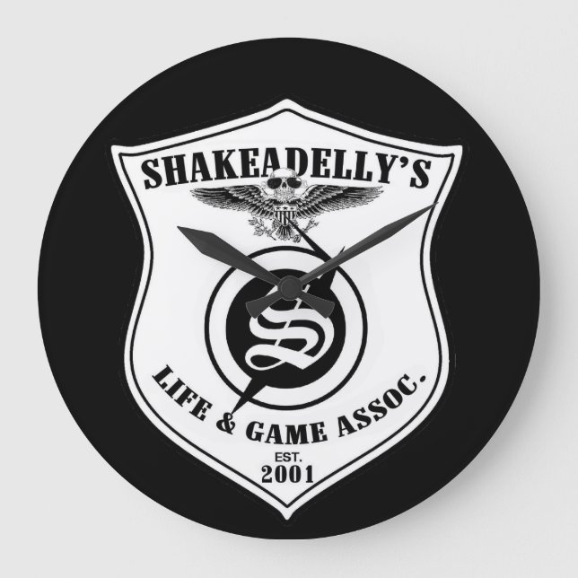 Shakeadellys_Uhr_Logo Large Clock (Front)