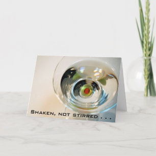 Shaken, not stirred . . . card