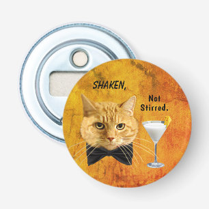 "Shaken, Not Stirred" Ginger Button Bottle Opener