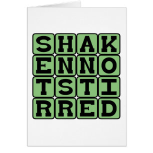 Shaken Not Stirred, Martini Preference