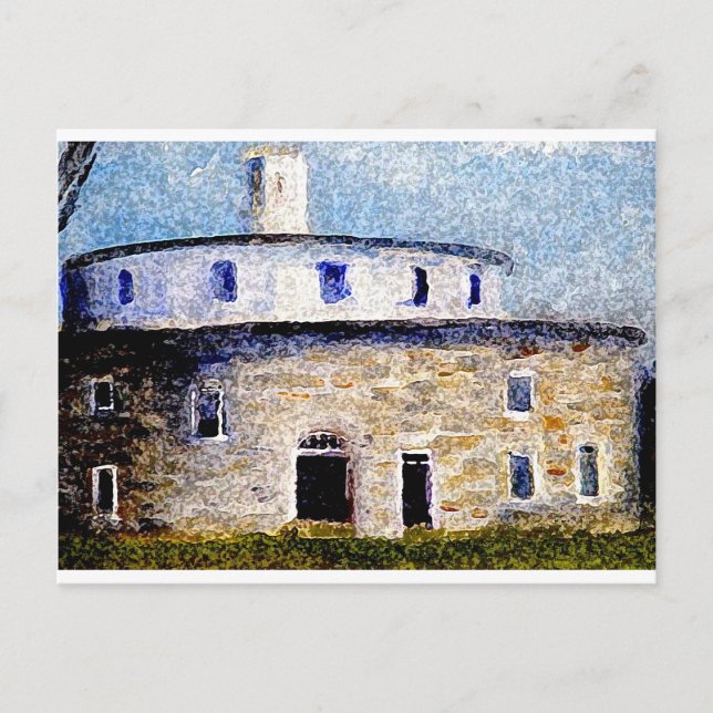 Shaker Round Barn Postcard (Front)
