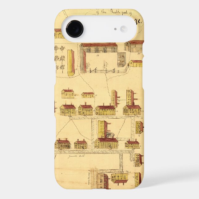 SHAKER VILLAGE MAP, 1849 Case-Mate iPhone CASE (Back)