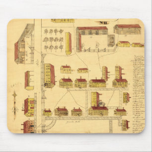 SHAKER VILLAGE MAP, 1849 MOUSE MAT