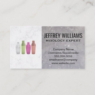Shakers   Mixology Business Card