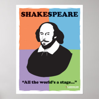 Shakespeare 18" x 24" Colourful Classroom Poster