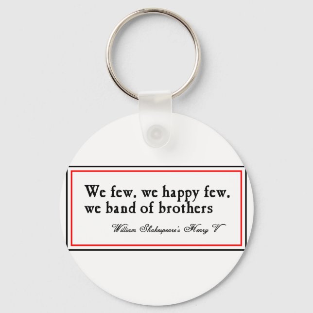 Shakespeare: Band of Brothers Key Ring (Front)