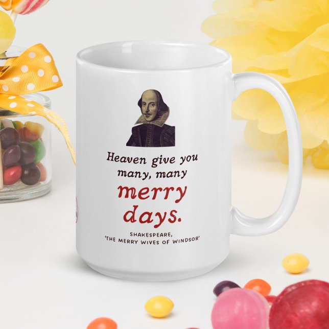 Shakespeare Best Wishes Boho English Literature Coffee Mug (Savor the timeless elegance of Shakespeare with our classic quote mug – fun for birthdays!)
