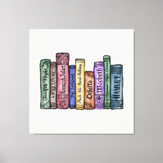 Shakespeare Books No.1 Canvas Print