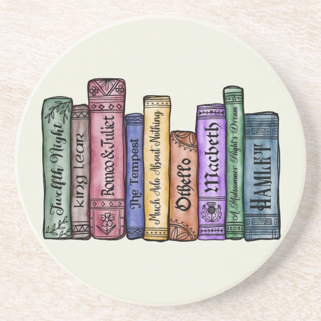 Shakespeare Books No.1 Coaster (Front)