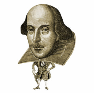 Shakespeare Caricature Photo Sculpture Magnet