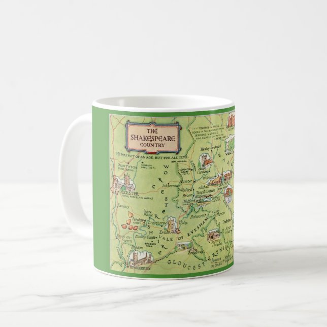 Shakespeare Coffee Mug (Front Left)