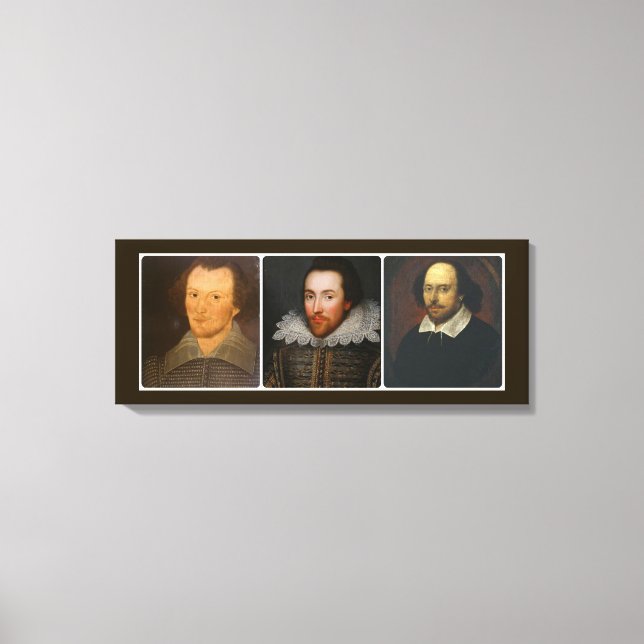 Shakespeare Collage Wrapped Canvas Print (Front)