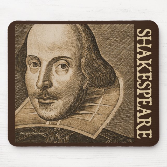 Shakespeare Droeshout Engravings Mouse Mat (Front)
