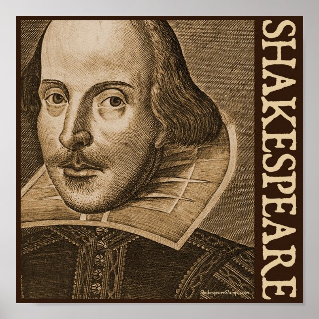 Shakespeare Droeshout Engravings Poster (Front)