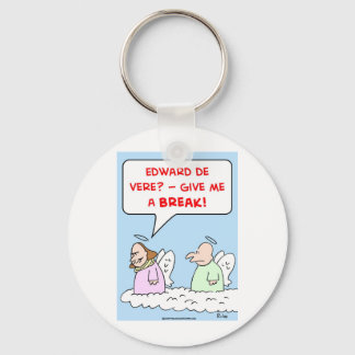 shakespeare edward de vere angels heaven key ring