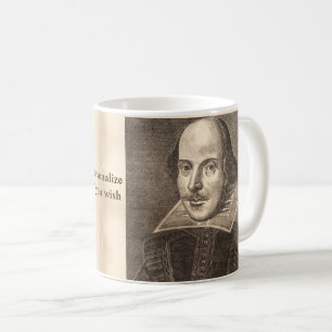 Shakespeare First Folio portrait - with Ben Jonson Coffee Mug