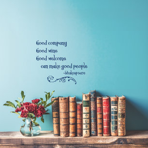 Shakespeare Friendship Quote Wall Decal