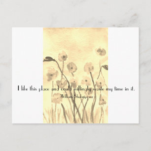 Shakespeare Fun Quote Postcard