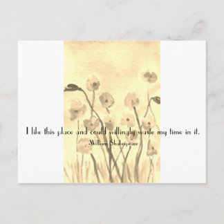 Shakespeare Fun Quote Postcard