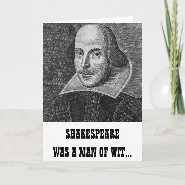 Shakespeare Funny Birthday Card | Zazzle