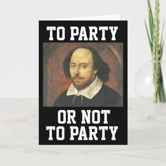 SHAKESPEARE FUNNY BIRTHDAY CARDS CARD (Front)