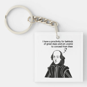 Shakespeare Funny Quote Key Ring