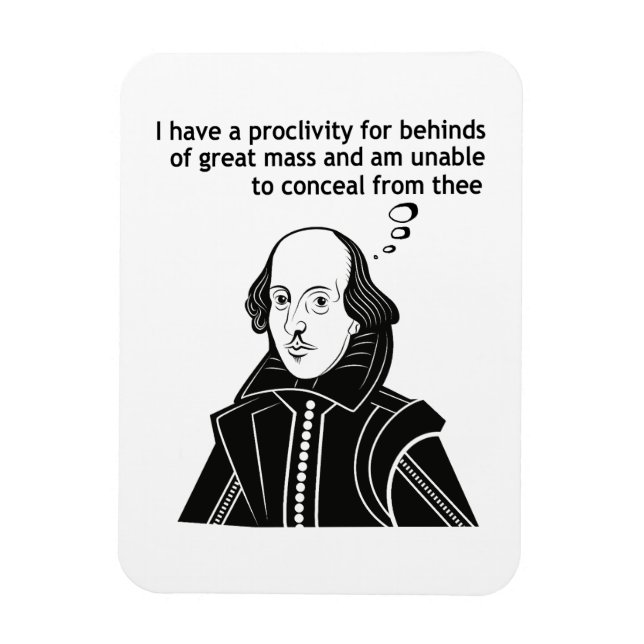 Shakespeare Funny Quote Magnet (Vertical)