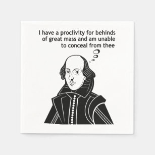 Shakespeare Funny Quote Napkin