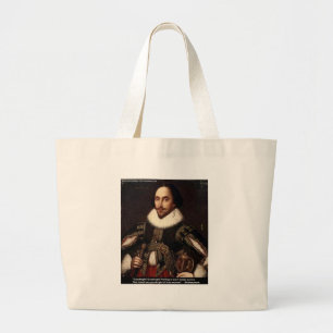 Shakespeare "Goodnight, Parting" Love Quote Gifts Large Tote Bag