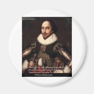 Shakespeare Halloween "Hell Contagion" Quote Gifts Magnet