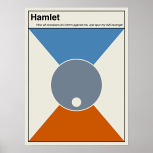 Shakespeare Hamlet Abstract Minimalist Poster