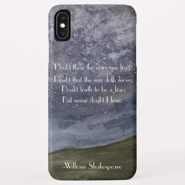 Shakespeare Hamlet Quote Case-Mate iPhone Case (Back)