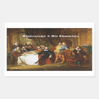 Shakespeare & His Characters Stickers