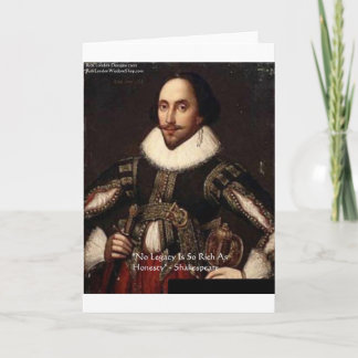 Shakespeare "Honesty Legacy" Quote Gifts & Cards